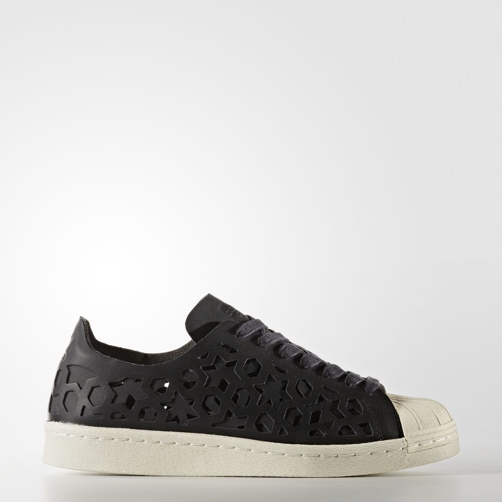 Adidas Superstar 80s Cut-out - Originals γυναικεια - Μαυρα/Μαυρα/Ασπρα,Μέγεθος: EU 36 – 54 2/3 (230I